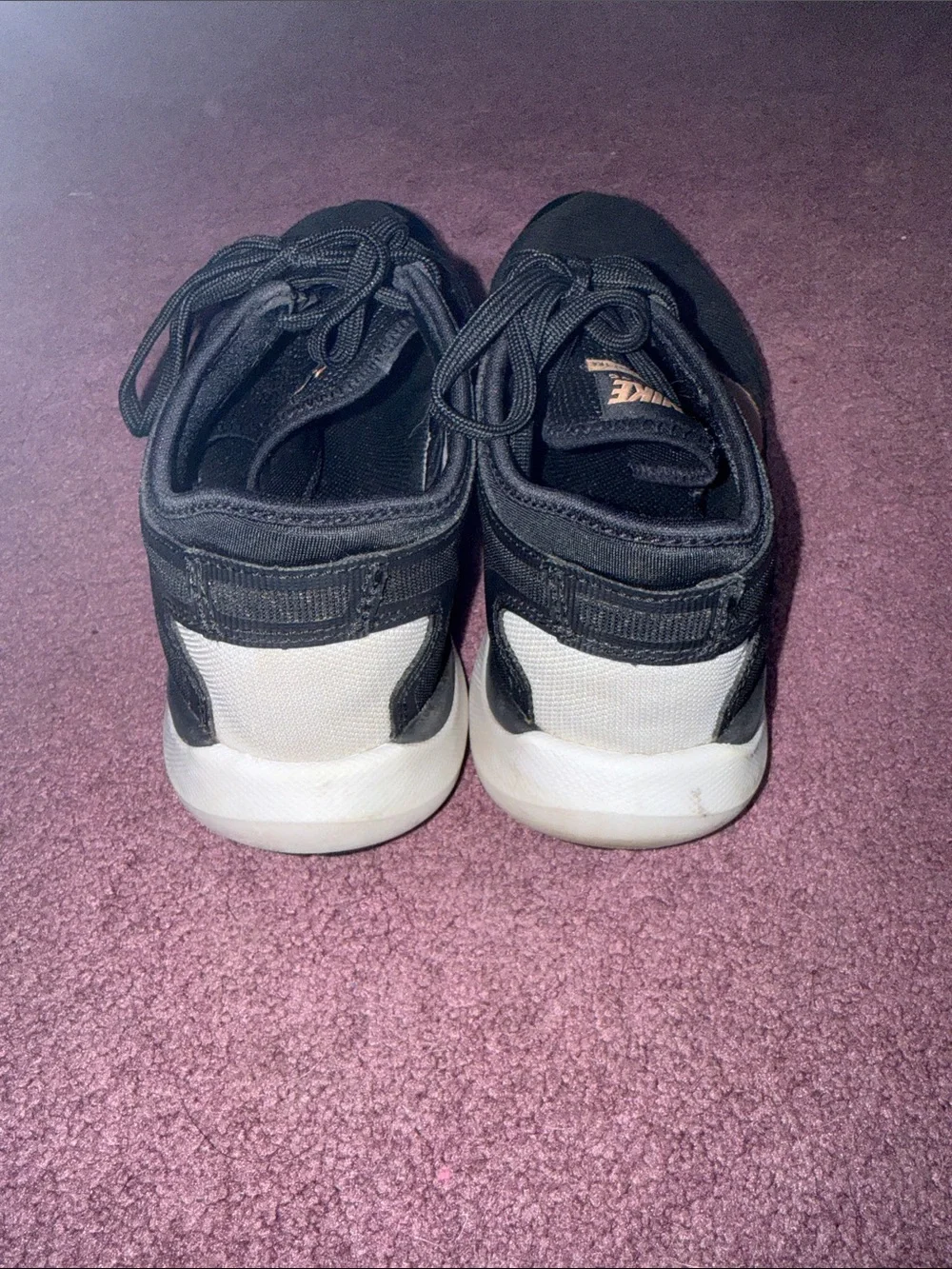 Nike Women’s Black and Rose Gold Training Sneakers